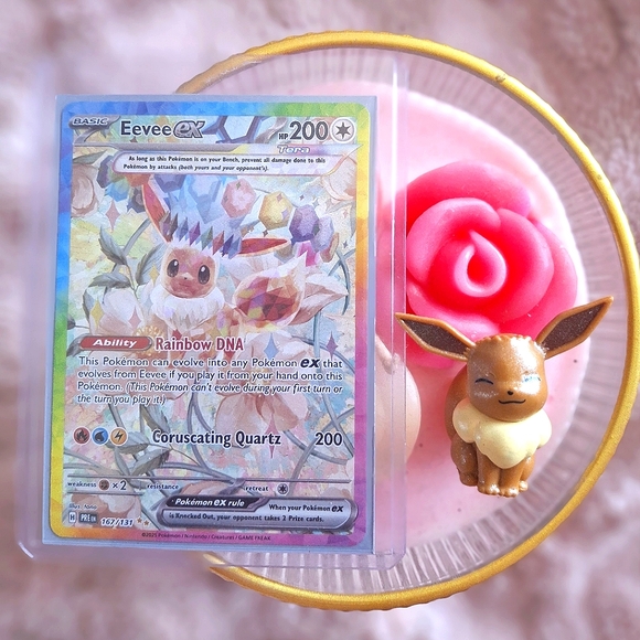 Pokemon Card Eevee ex 167/131 Sv: Prismatic Evolutions SIR Holo NEW Pokemon Card Eevee ex 167/131 Sv: Prismatic Evolutions SIR Holo NEW